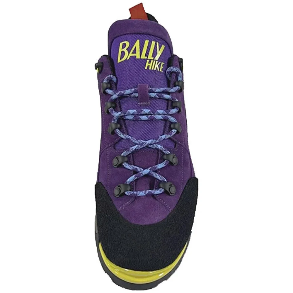 NEW $795 Bally Hike 2 Hiking Boots Shoes! 12 Purple Suede Vibram Sole Swiss Made